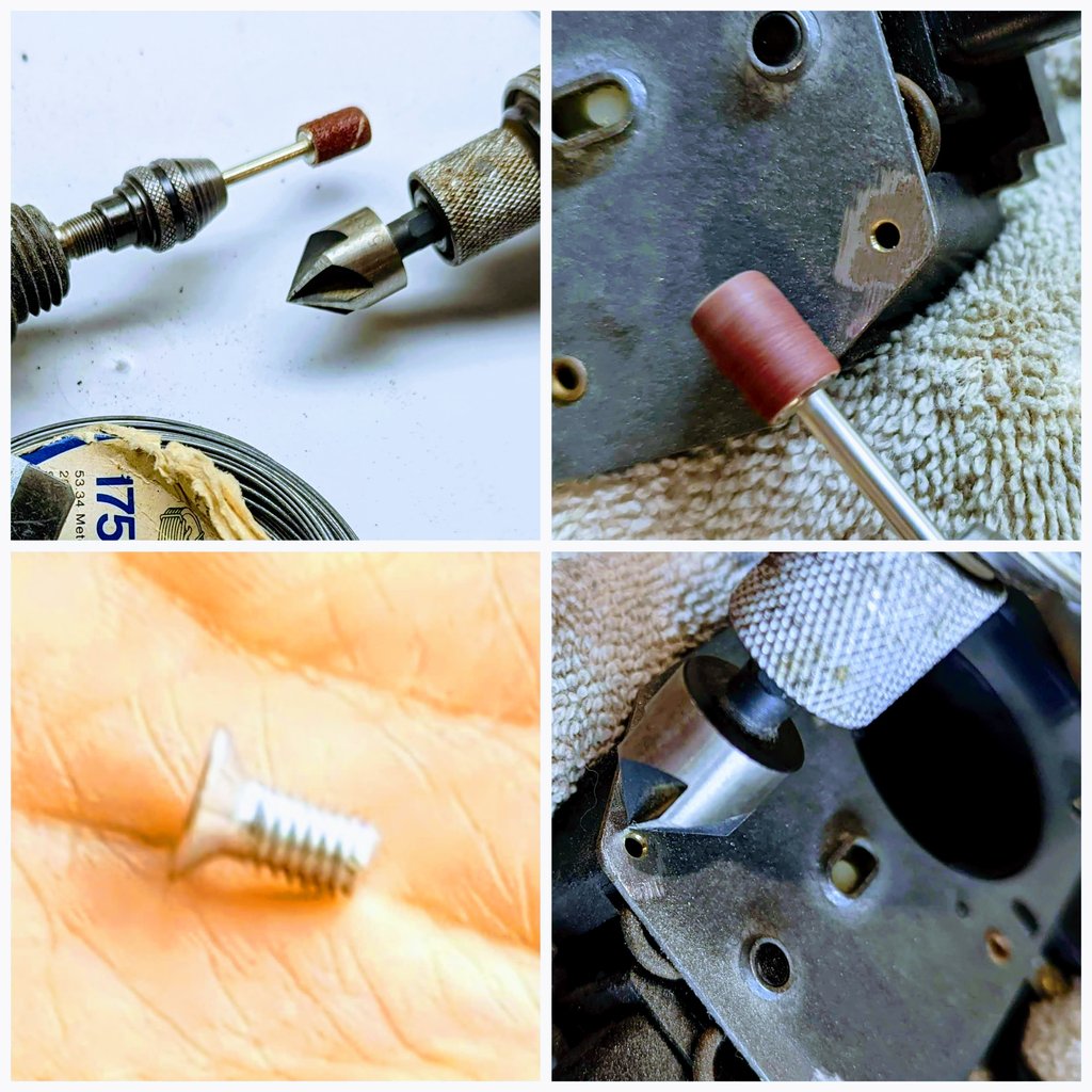 Grinding Rivets and Chamfering