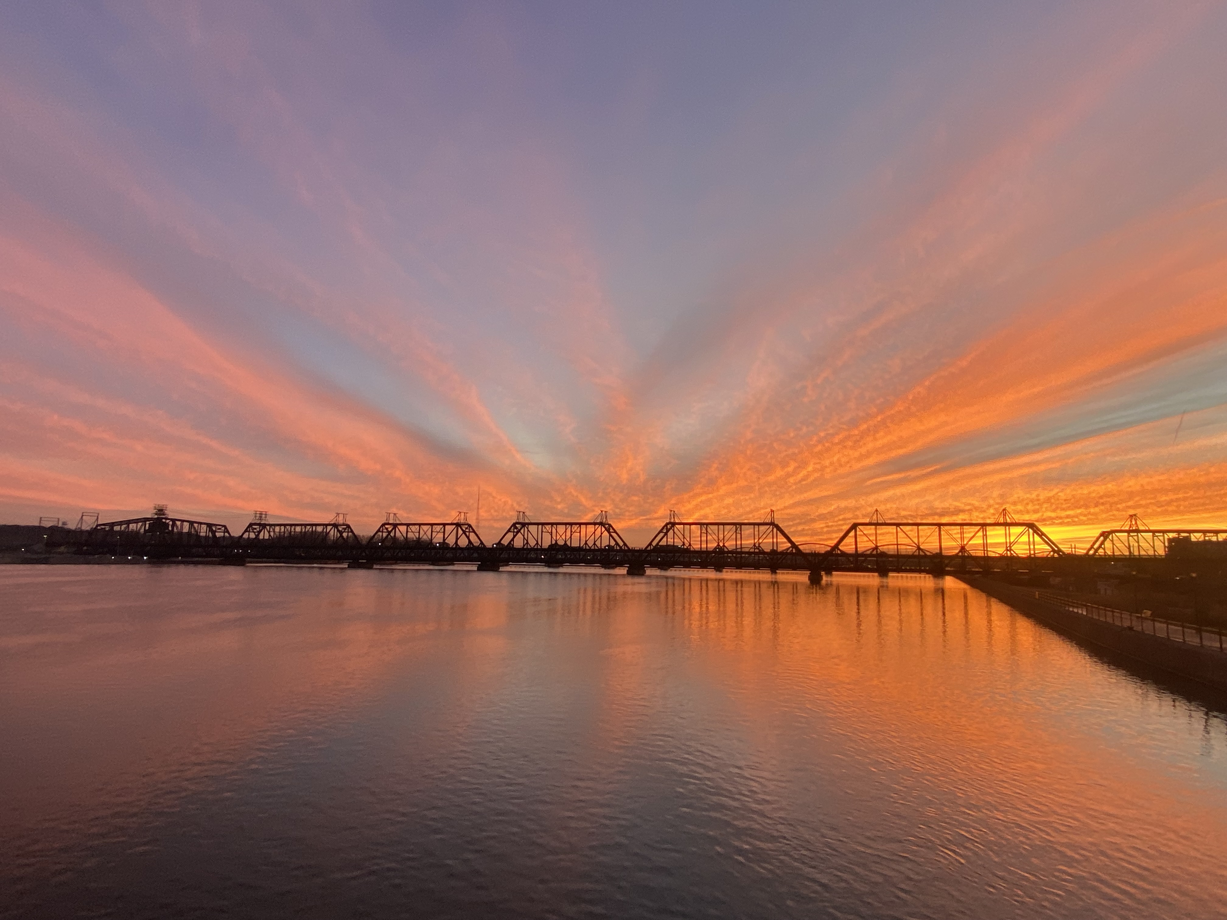 Davenport, Iowa sunset