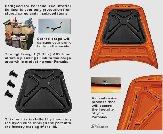 porsche hood liner das schild trunk boot bonnet 911 carrera boxster cayman.jpg