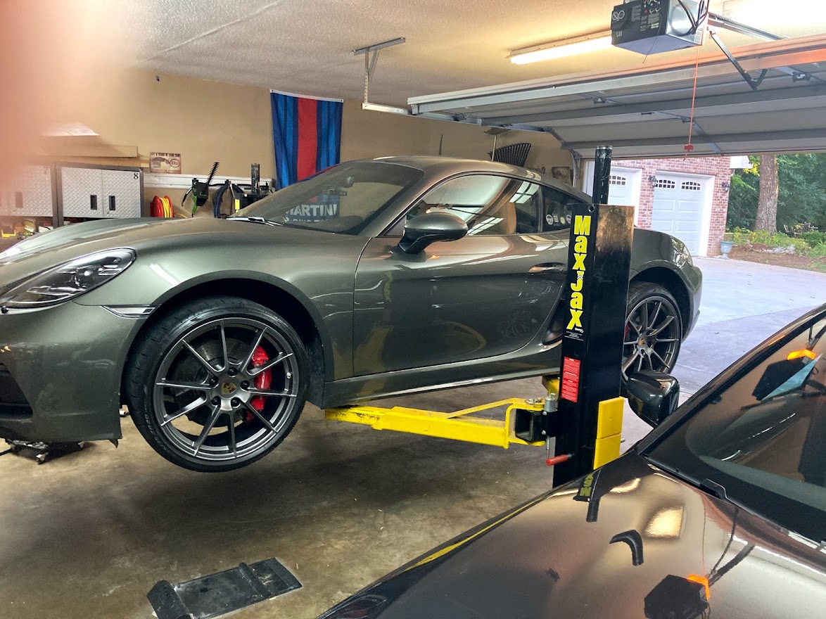 Garage w GTS on lift.jpg