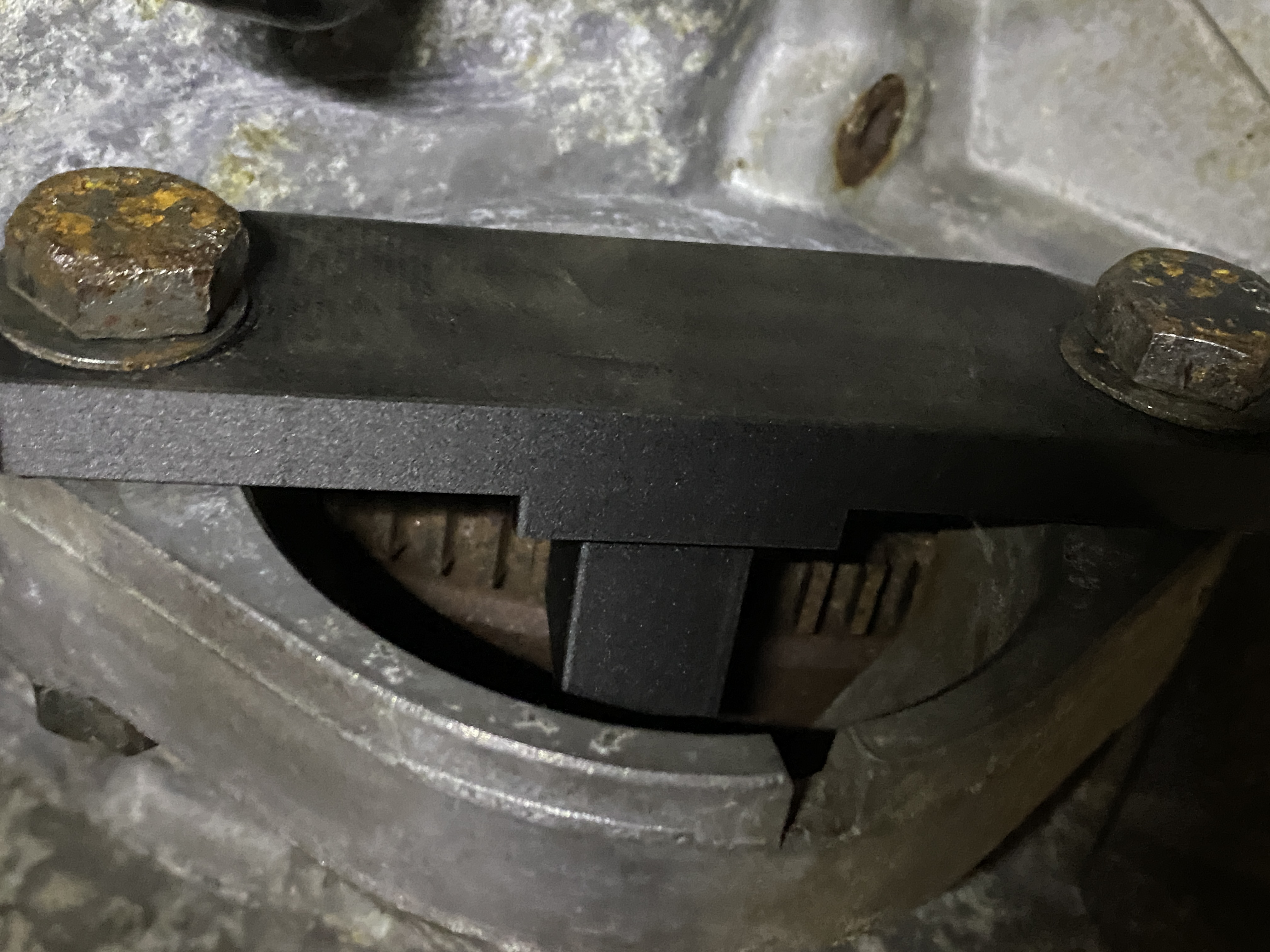 Yay, 3-D printed flywheel lock will hold for TDC!