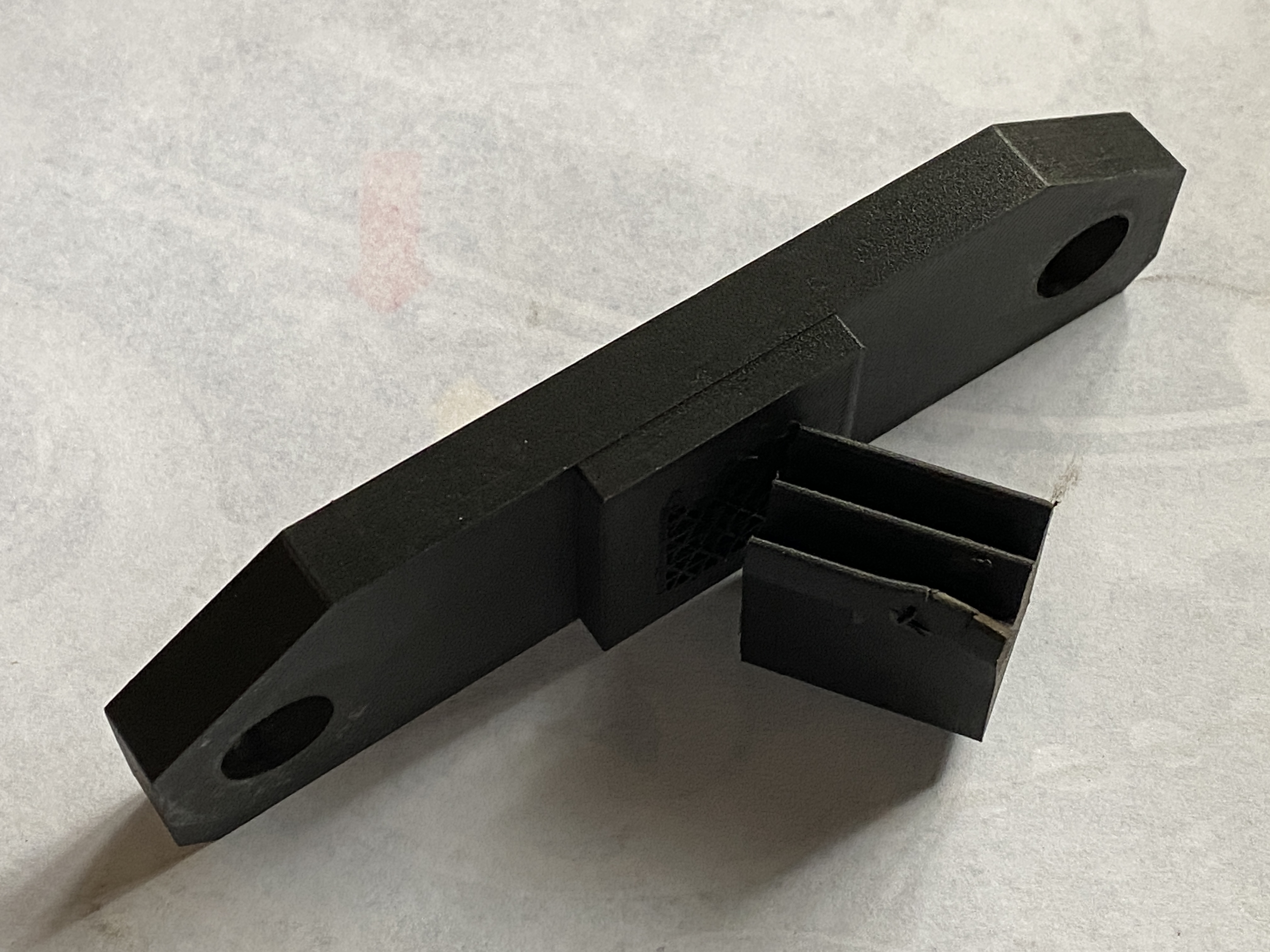 Oops, too much pressure trying to take off the crankshaft gear for the printed lock!